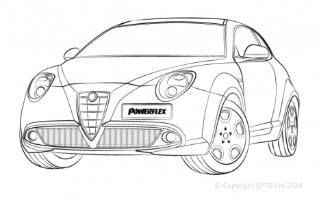 Powerflex Buchsen Alfa Romeo MiTo (2008 onwards)