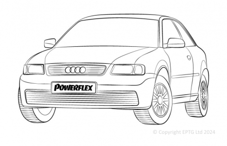 Powerflex Komplettset Audi A3 Mk1 Typ 8L 2WD (1996-2003)