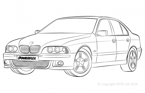 Powerflex Bushes BMW E39 5 Series 535 - 540 & M5 (1996 - 2004)