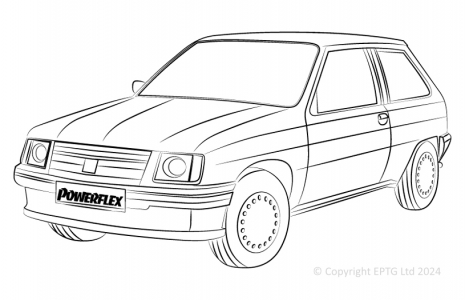 Powerflex Bushes Opel Nova (1983-1993)