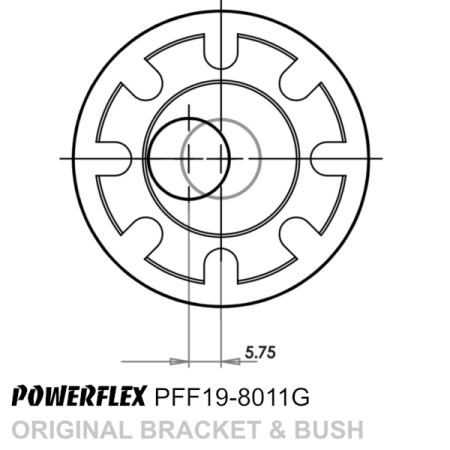 Powerflex Front Wishbone Front Bush Camber Adjustable 14mm Bolt for Ford Kuga MK2 (2012-2019)